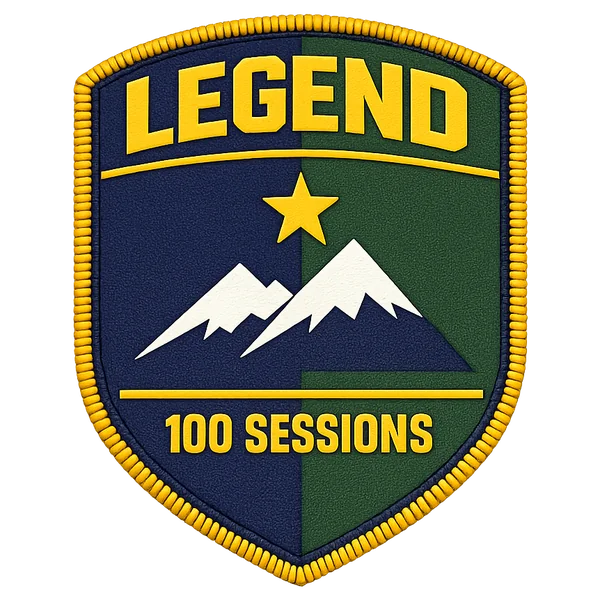 Legend patch — legendary tier embroidered shield