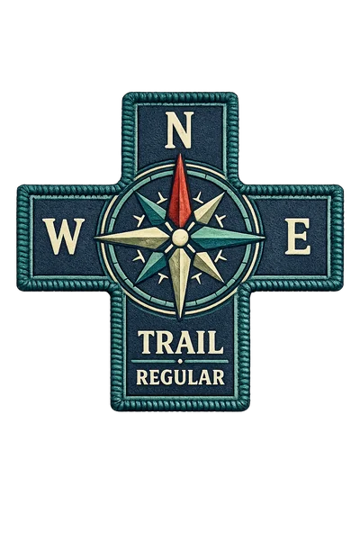 Trail Regular patch — embroidered patch for twenty-five logged trips